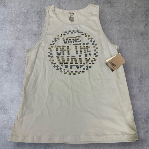 Vans Off The Wall White Tank Top - Picture 1 of 6